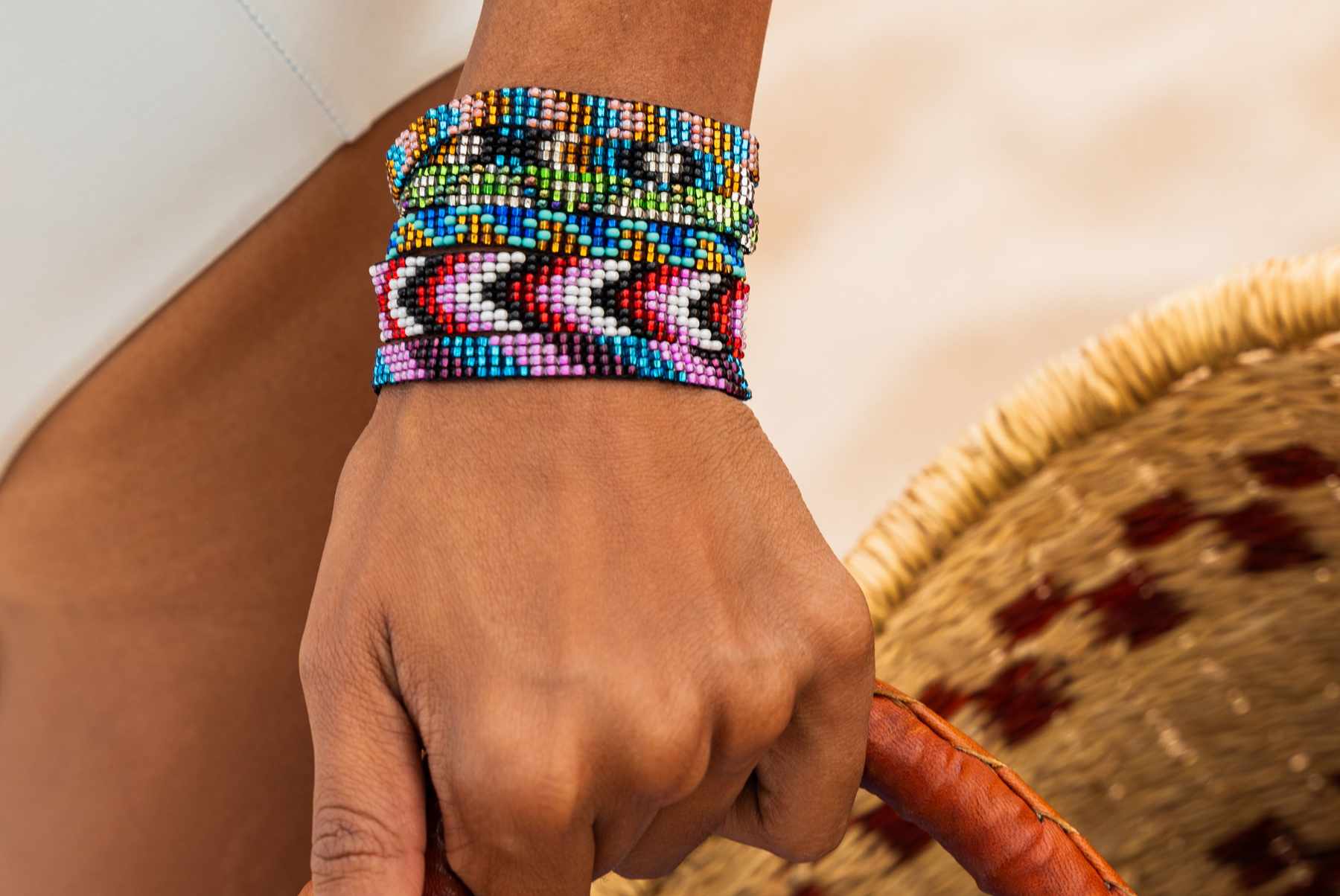 Woven Beaded Bracelets for Women : Handmade in Guatemala with Love 💖 Small Width Style