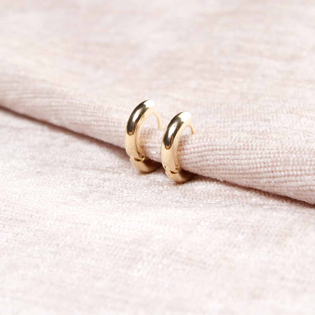 18K Gold Filled Dainty Hoop Earrings