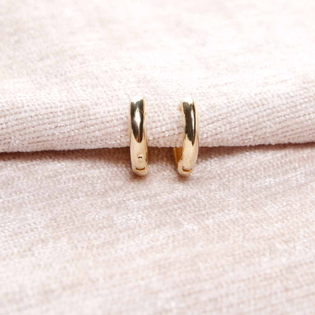 18K Gold Filled Narrow Hoop Earrings