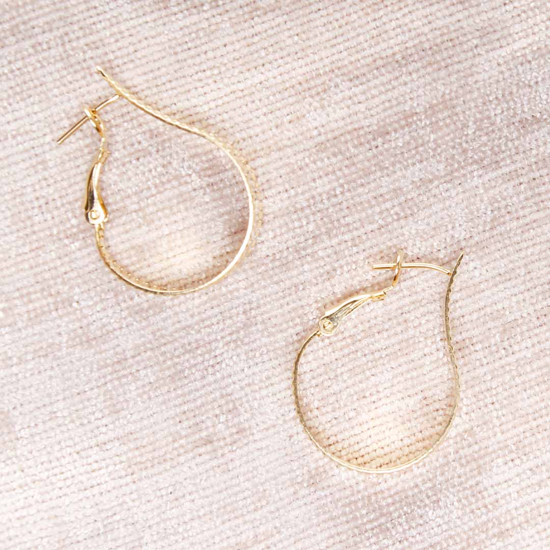 18K Gold Filled Teardrop Earrings