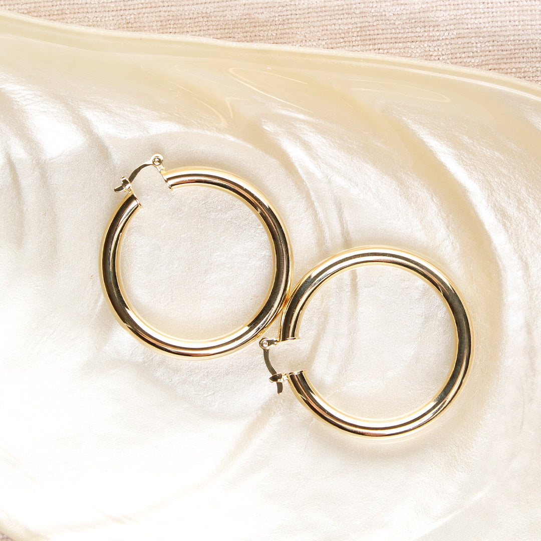 18K Gold Filled Layla Hoop Earrings