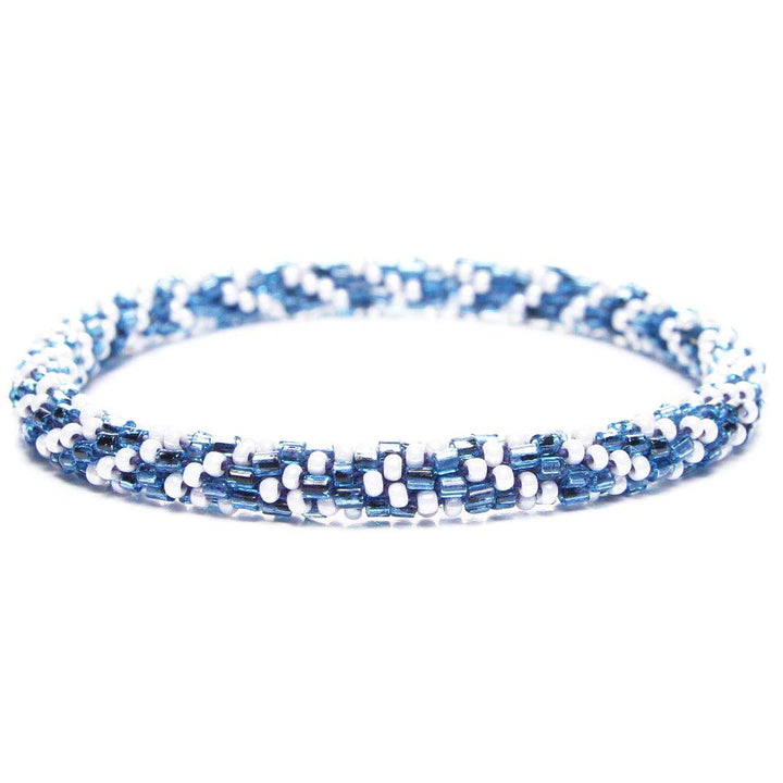 Aegean Blue Winter Beaded Bracelet