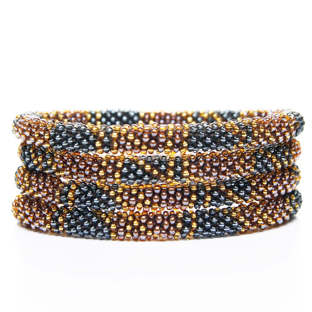 Afternoon Cafe Beaded Bracelet stack