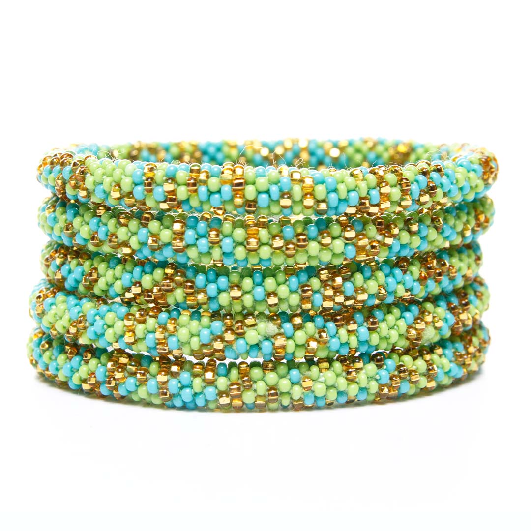 Agave Margarita Sparkles Beaded Bracelet stack