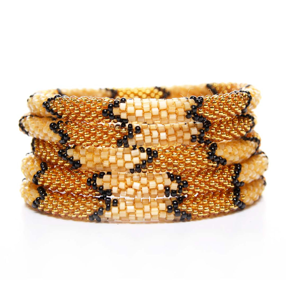 Bee Hive Beaded Bracelet STack