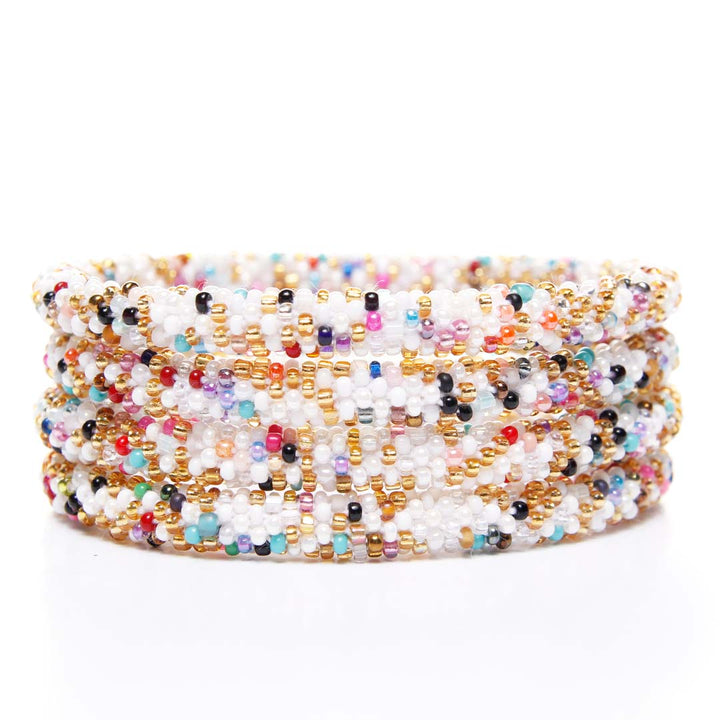 Birthday Batter Confetti  Beaded Bracelet Stack