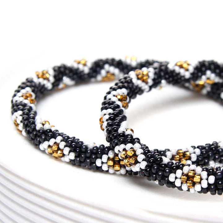 Black Diamond Trail Beaded Bracelet Side