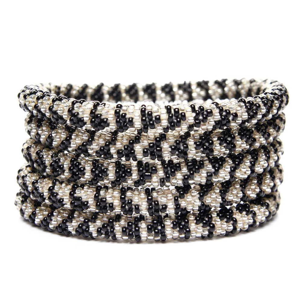 Black Diamonds Beaded Bracelet-STack