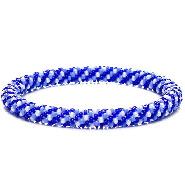 Blue Polka Dot Twist - 7"