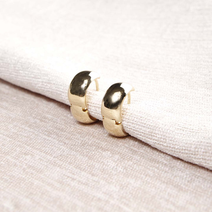 18K Gold Filled Bold Mini Hoop Earrings