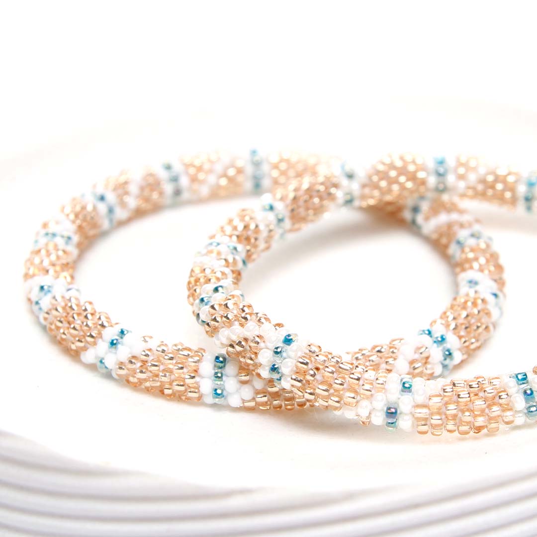 Champagne Bay Beaded Bracelet Side