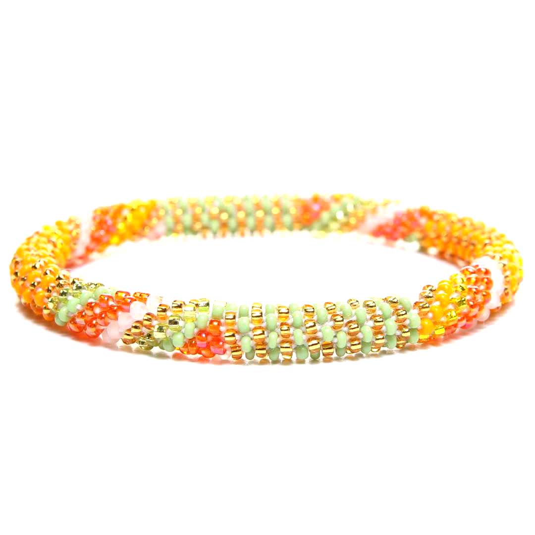 Citrus Lime Sorbet Beaded Bracelet-Front