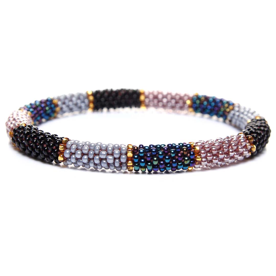 City Girl Stripe Beaded Bracelet