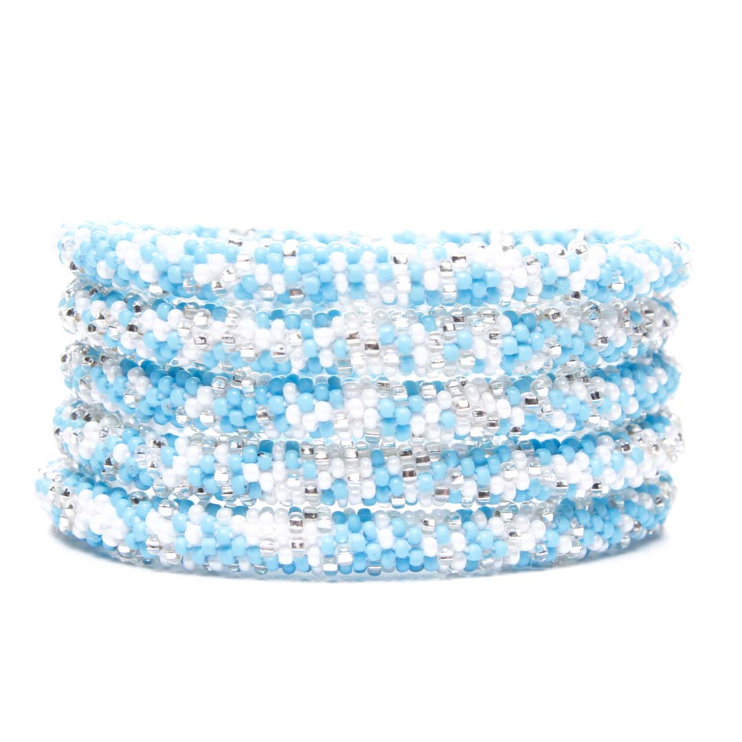 Cloud Confetti Bead Bracelet-stack