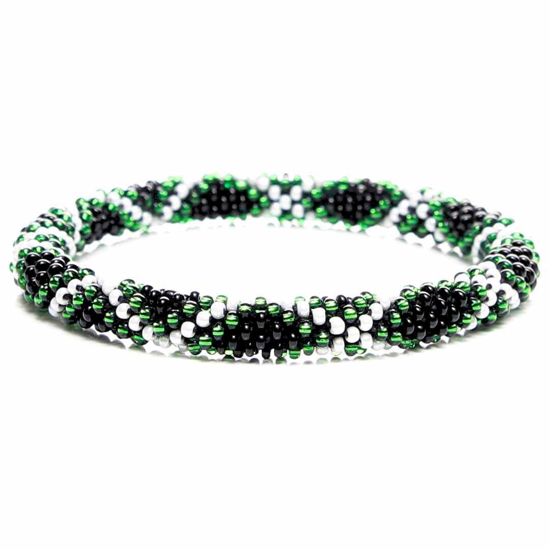 Emerald Fortress Handmade Glass Bead Bracelet Bracelets Jewelry for Women