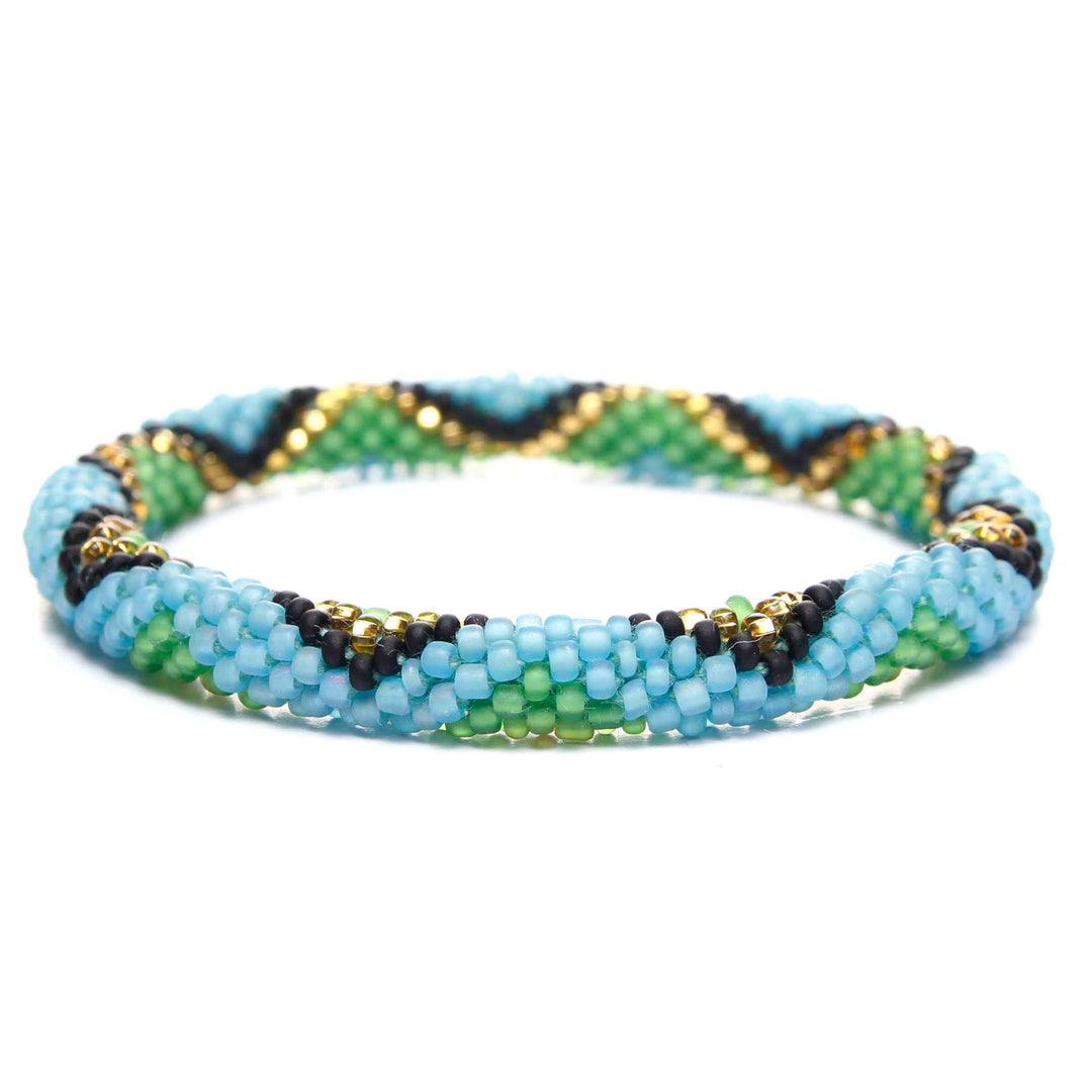 Frosted Agave Margarita  Beaded Bracelet Front