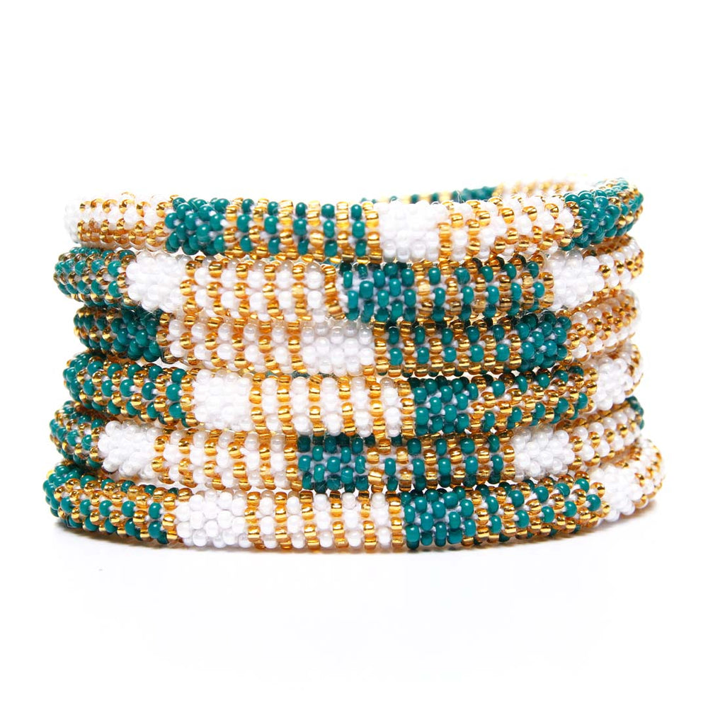 Galway Stripe Beaded Bracelet STack