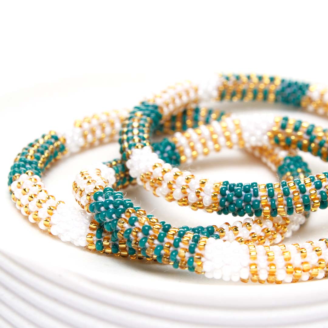 Galway Stripe Beaded Bracelet Side