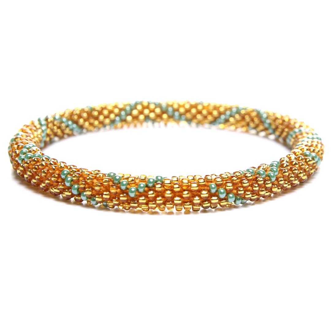 Golden Ivy Beaded Bracelet