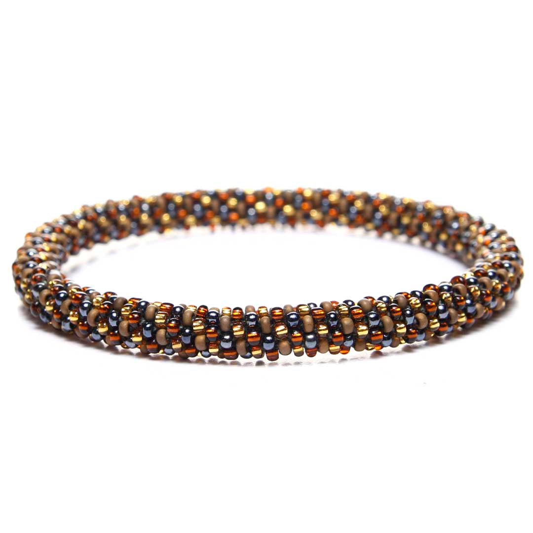 Hazelnut _Honey Espresso Bead Bracelet