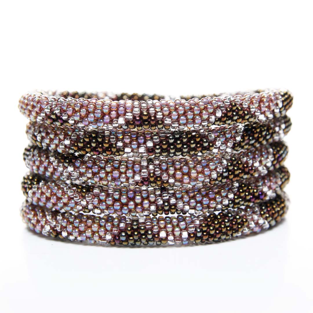 Iridescent Canyon Beaded Bracelet STack