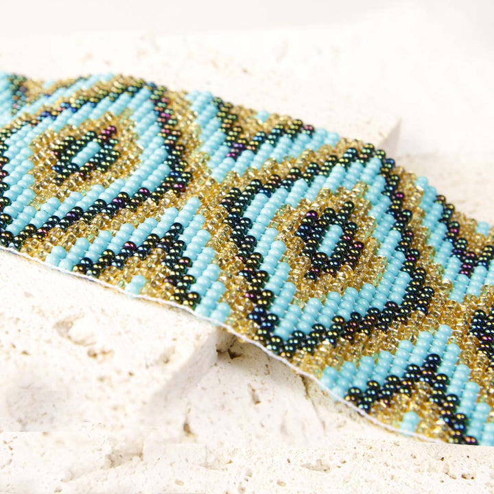 Mayan Treasure Loom Beaded Bracelet-1 Side