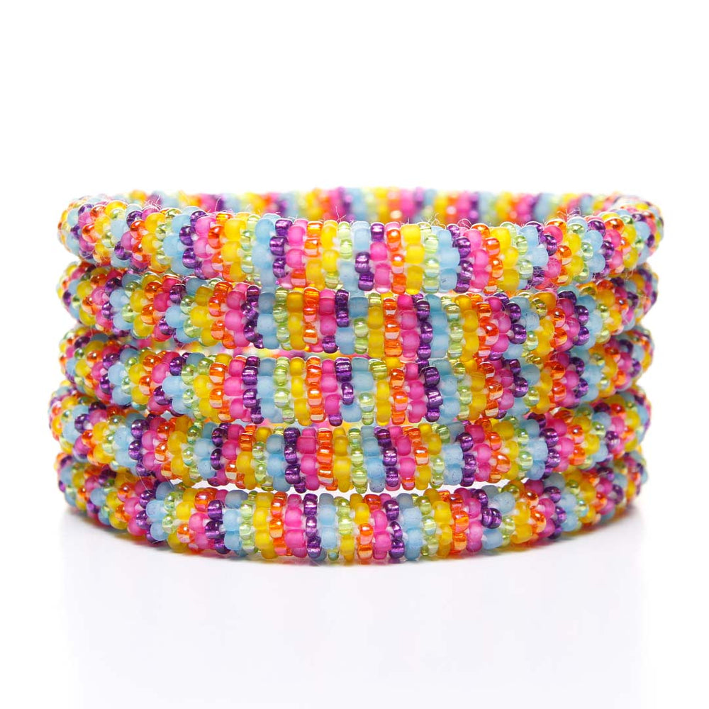 Popsicle Single Stripe Beaded Bracelet-stack