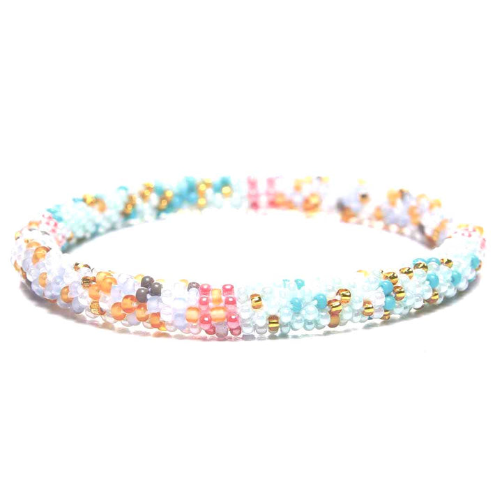 Pretty Beach Confetti Beaded Bracelet-front