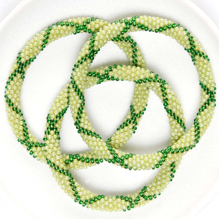 Salsa Verde Beaded Bracelet-top