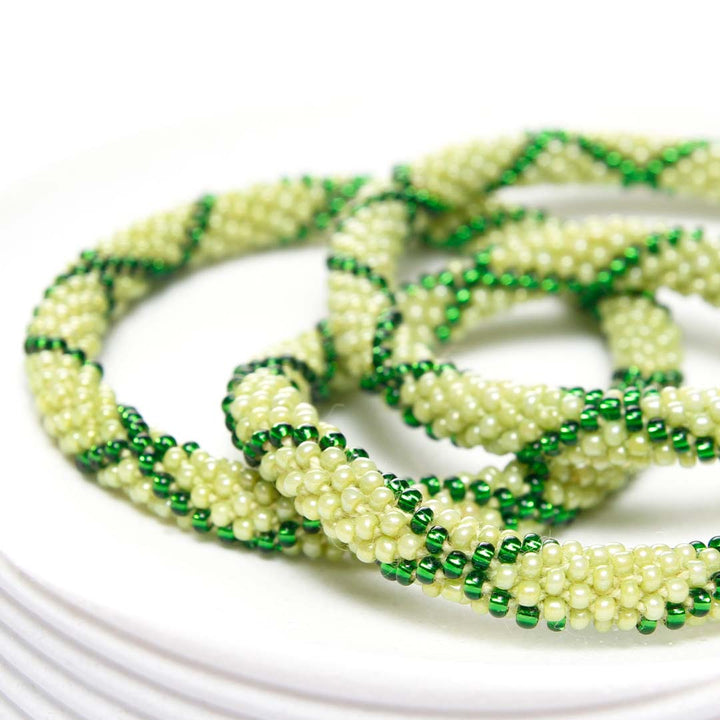 Salsa Verde Beaded Bracelet-side