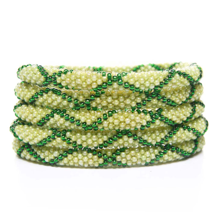 Salsa Verde Beaded Bracelet-stack