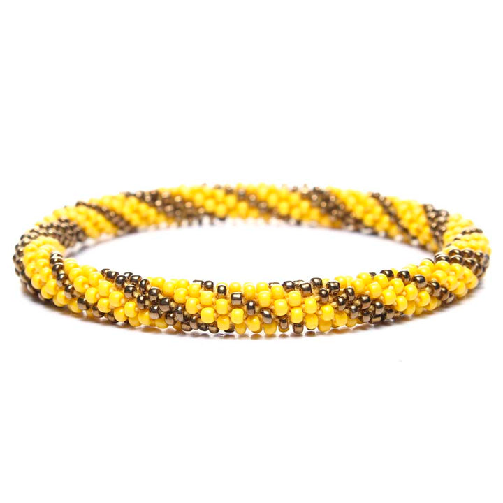 SassyYellowTwist Bead Bracelet