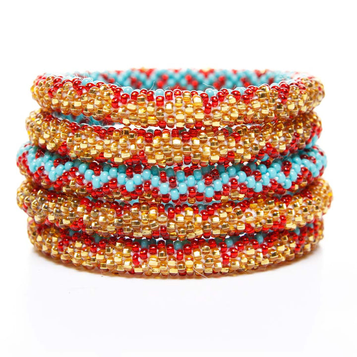 Southwest Sparkles Beaded Bracelet Stack