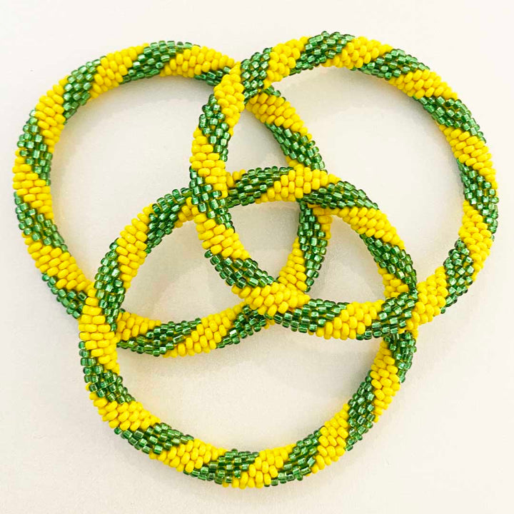 Sparkly Green & Yellow Twist - 7"