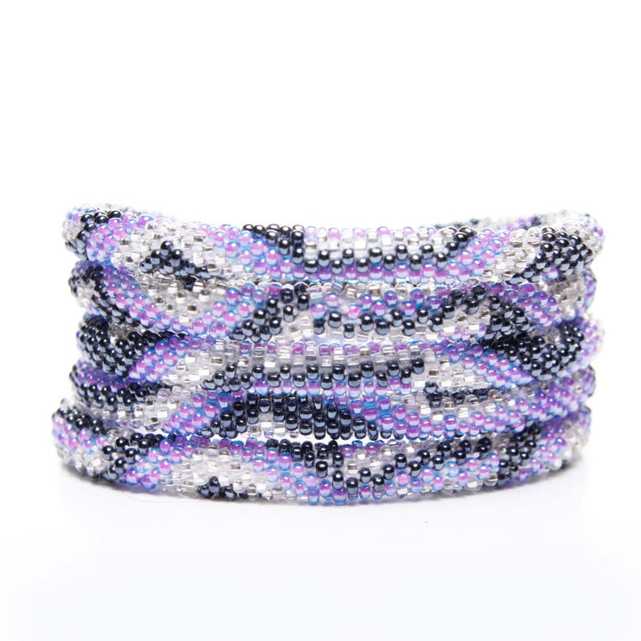 Sparkly Purple Canyon Beaded Bracelet STack