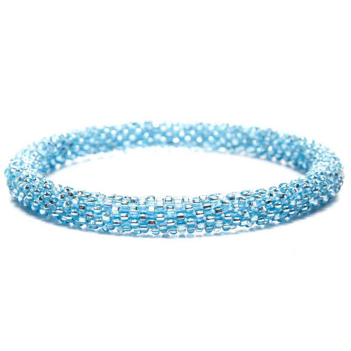 Sparkly Blue Sky Bead Bracelet