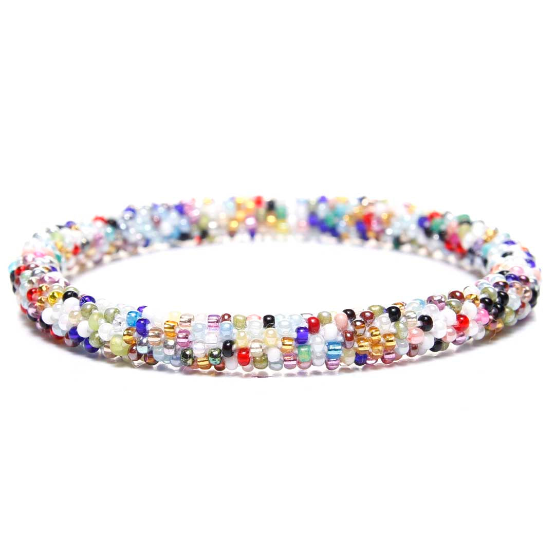 Sparkly Marble Mix Bead Bracelet