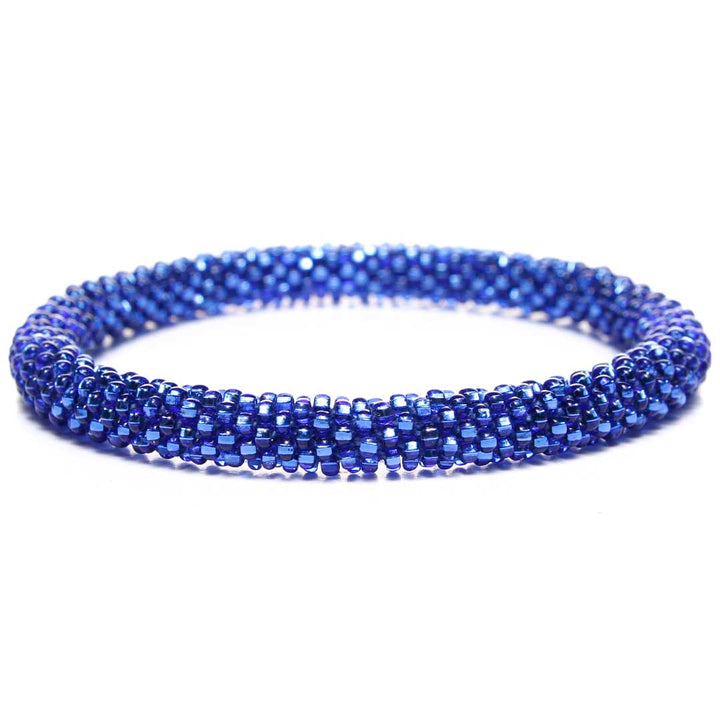 Sparkly Marina Blue Bead Bracelet