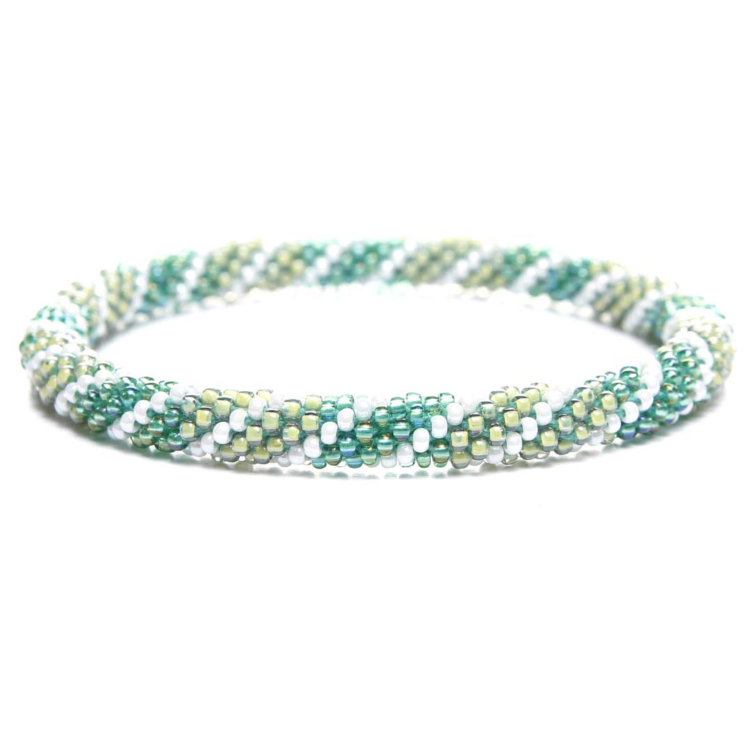 Spring Meadow Twist  Beaded Bracelet