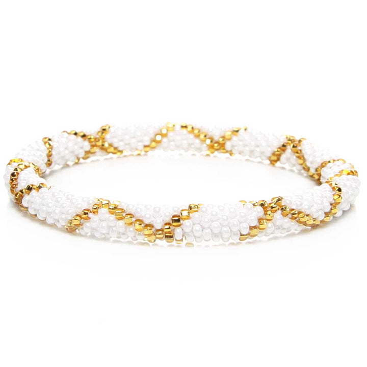 Sunflower Gold & Pearl Criss Cross - 8"