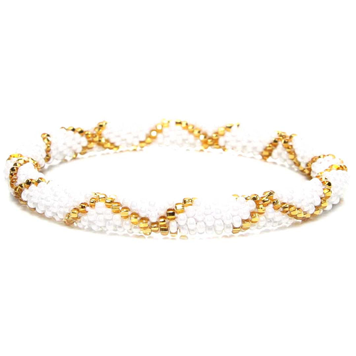 Sunflower Gold & Pearl Criss Cross Front