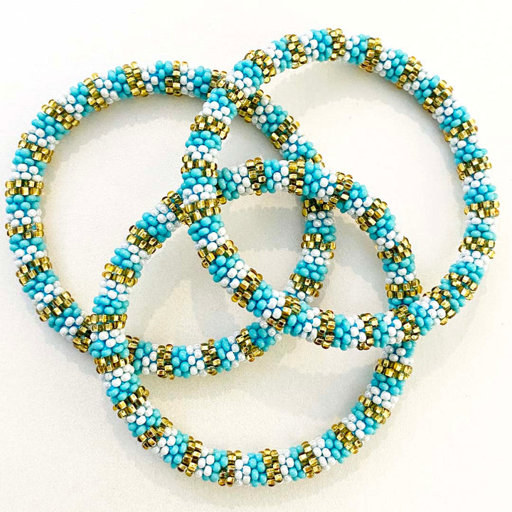 Turquoise Sun Stripe - 7"