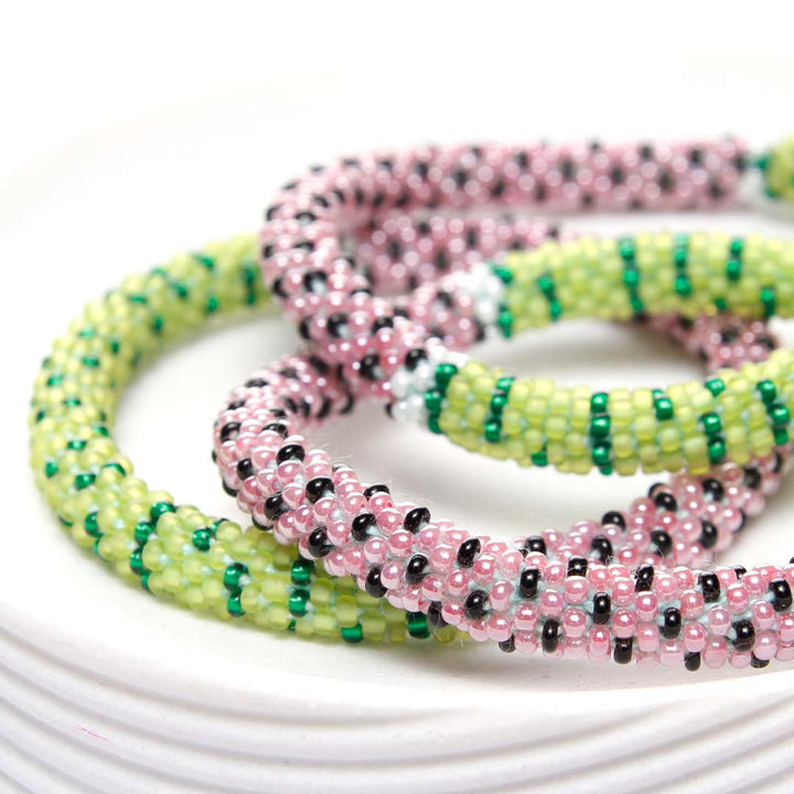 Watermelon Slice Beaded Bracelet Side