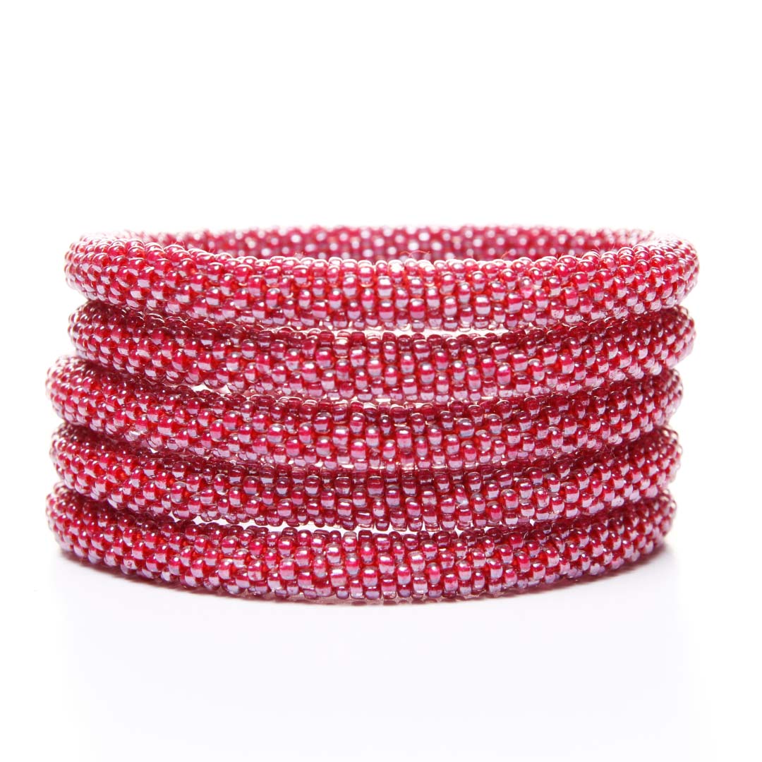 Wineberry Beaded Bracelet