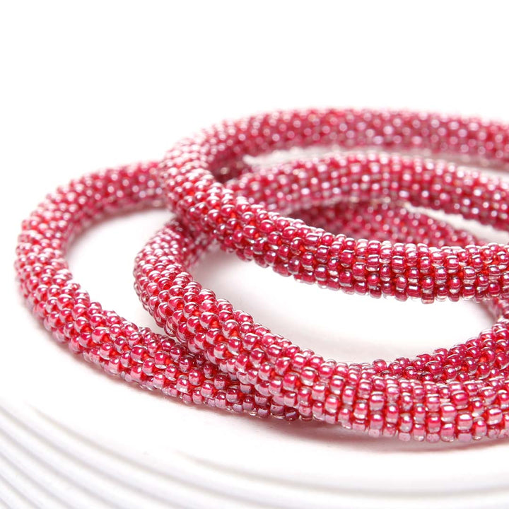 Wineberry Beaded Bracelet side