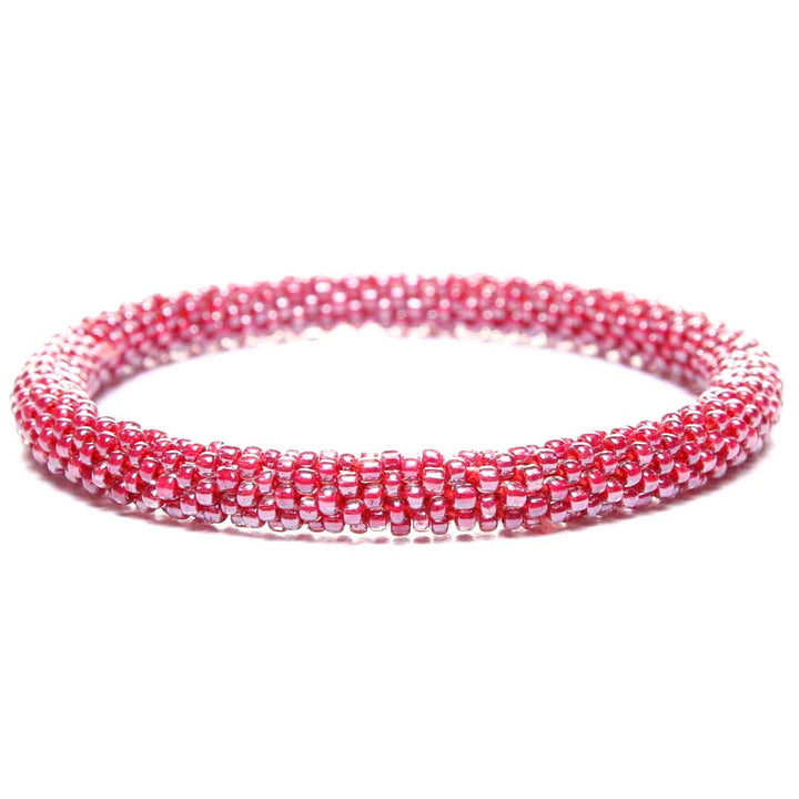 Wineberry Beaded Bracelet front