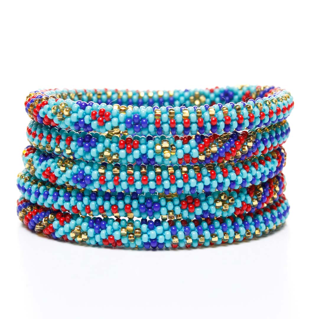 Winter Carnival Beaded Bracelet