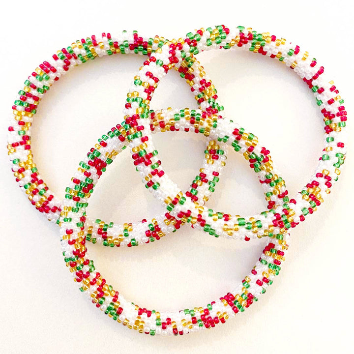 Christmas Brunch Confetti - Dark Red Bead - 6.5"