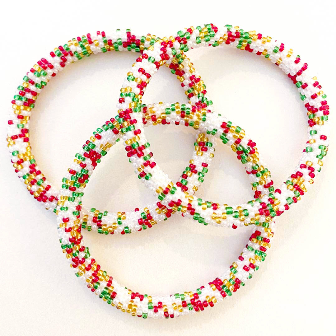 Christmas Brunch Confetti - Dark Red Bead - 7"