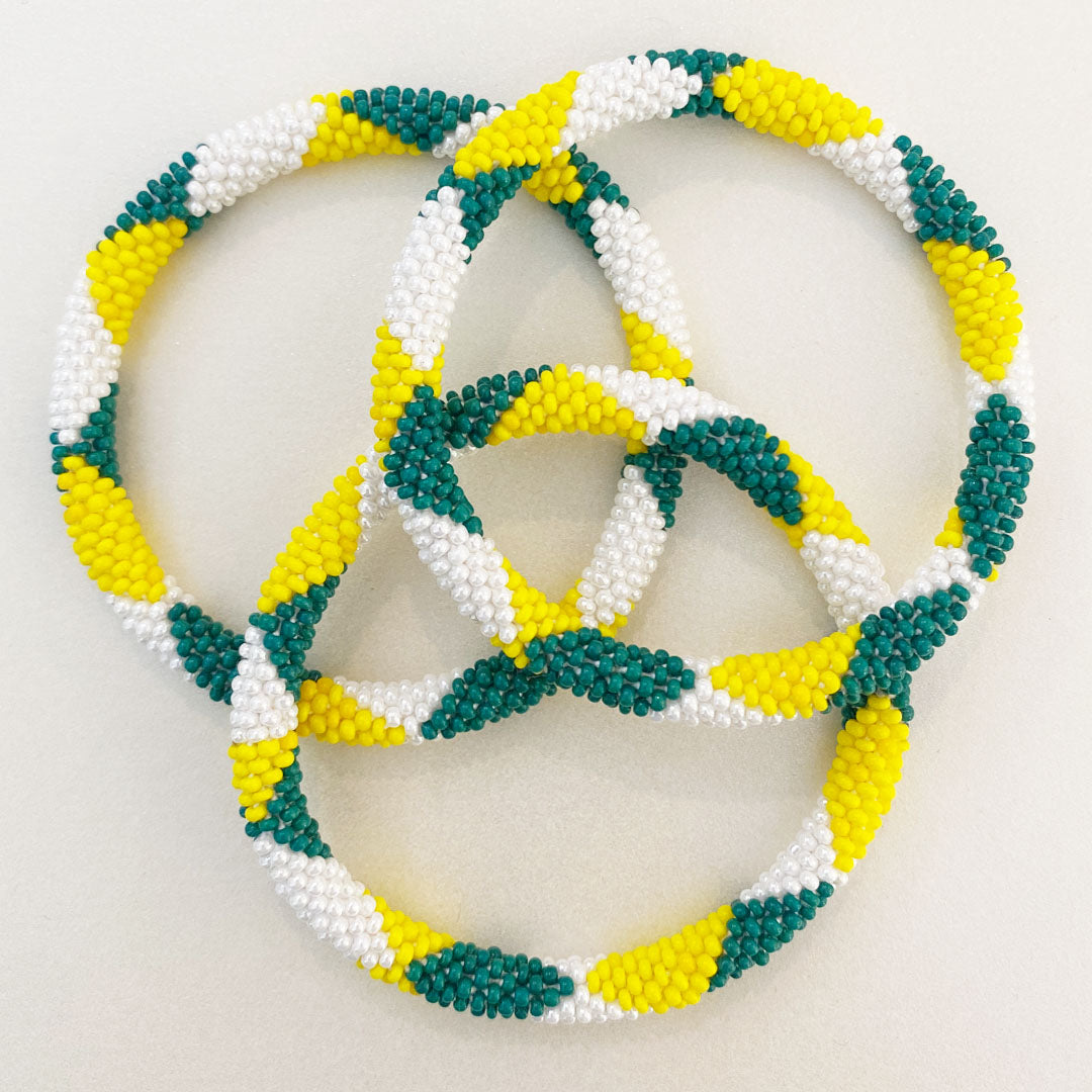 Game Day Fun - Yellow, Green, White -  7"